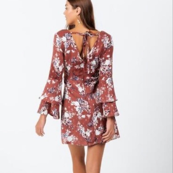 Autumn/Winter Bell Sleeve Mini Dress Size M - Picture 2 of 11